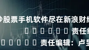 炒股票手机软件尽在新浪财经APP            						责任编辑：卢昱君