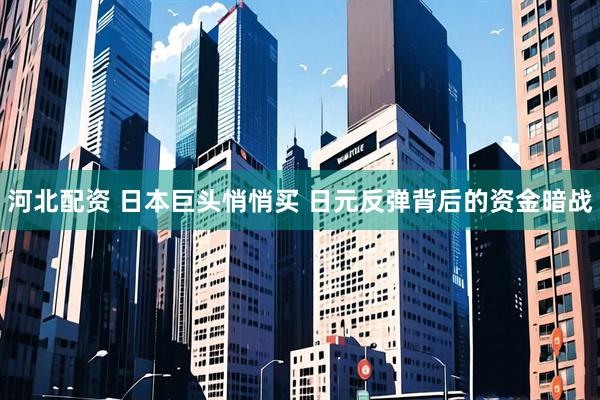 河北配资 日本巨头悄悄买 日元反弹背后的资金暗战